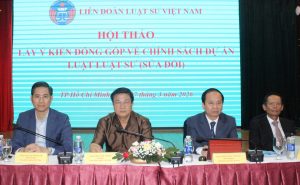 Liên đoàn Luật sư Việt Nam tổ chức Hội thảo lấy ý kiến đóng góp về chính sách dự án Luật Luật sư (sửa đổi)缩略图