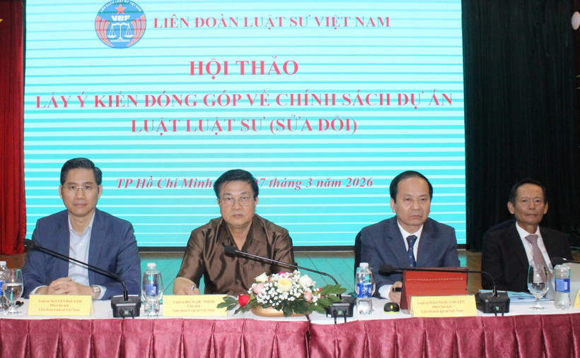 Liên đoàn Luật sư Việt Nam tổ chức Hội thảo lấy ý kiến đóng góp về chính sách dự án Luật Luật sư (sửa đổi)缩略图