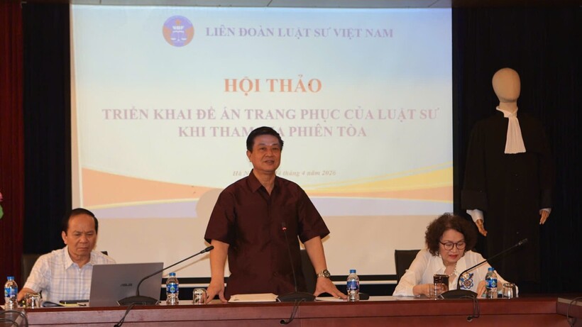 Hội thảo triển khai Đề án trang phục của luật sư khi tham gia phiên tòa tại khu vực phía Bắc缩略图 Hội thảo triển khai Đề án trang phục của luật sư khi tham gia phiên tòa tại khu vực phía Bắc缩略图