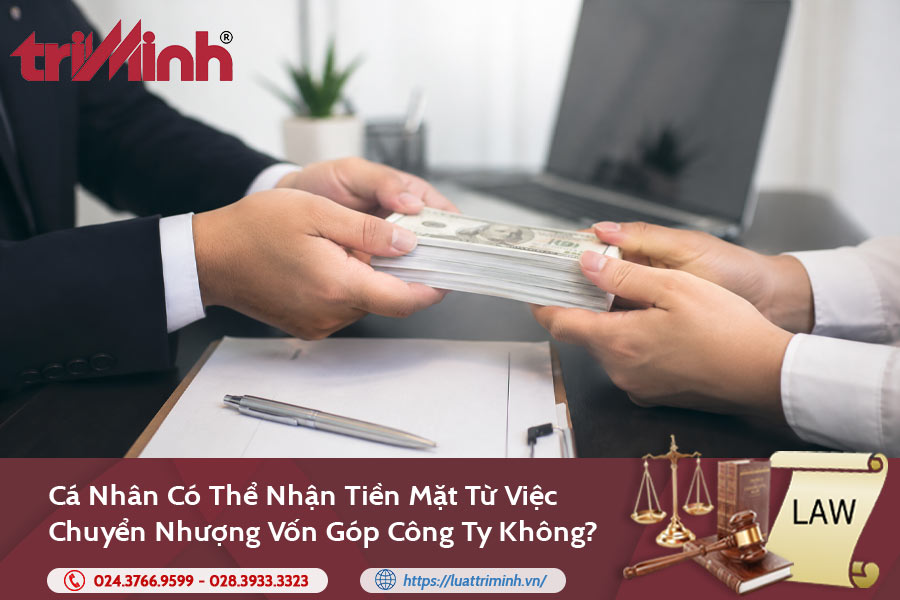 Cá nhân có thể nhận tiền mặt từ việc chuyển nhượng vốn góp công ty không?缩略图